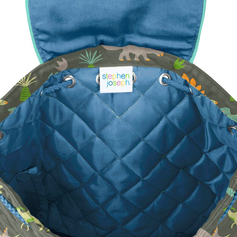 Sac à dos matelassé personnalisé - Dino
