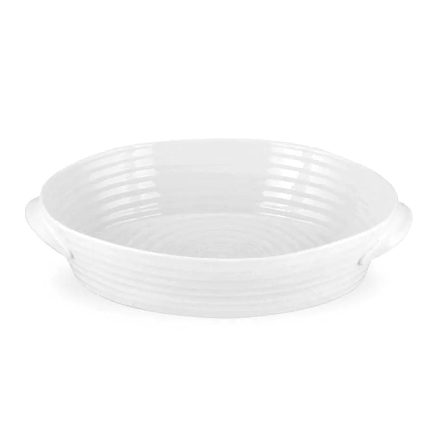 Plat à rôtir ovale blanc de grande taille avec anses Sophie Conran 