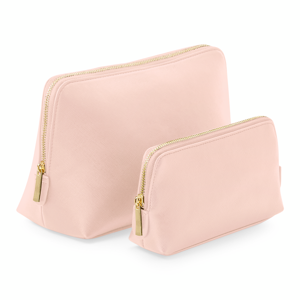 Initialed Cosmetic Bag - Pink