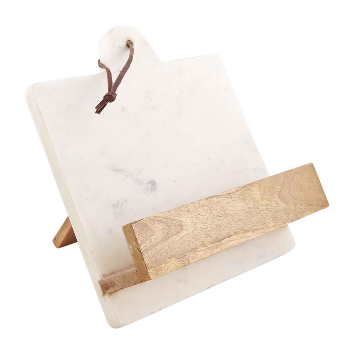 MARBLE WOOD COOKBOOK HOLDER
