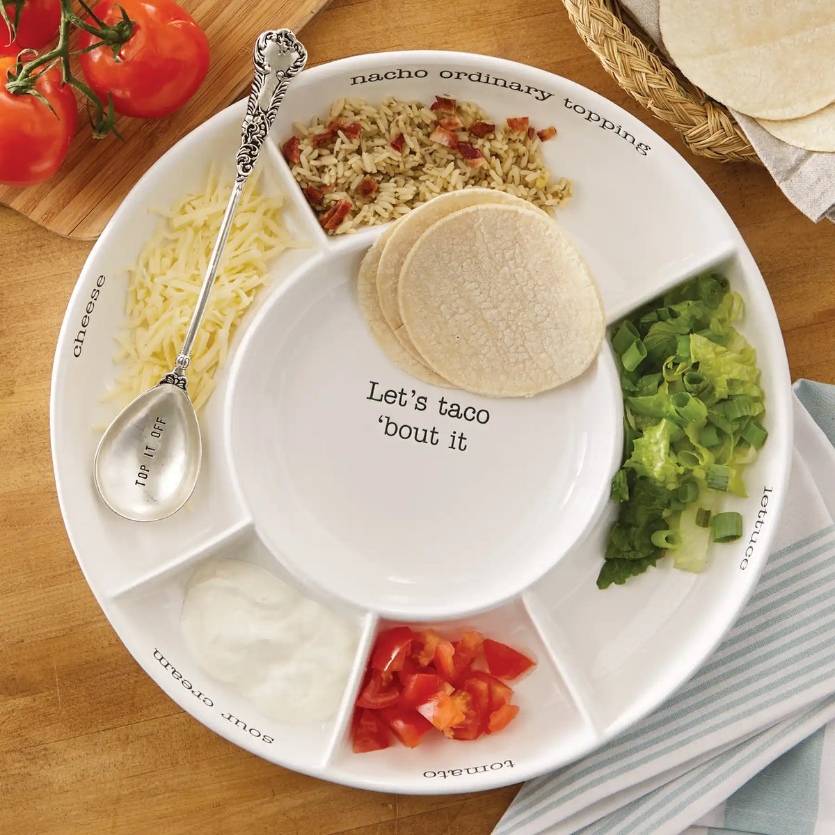 TACO BAR SERVING SET