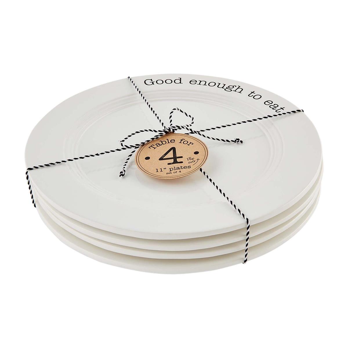 TABLE FOR 4 DINNER PLATE SET
