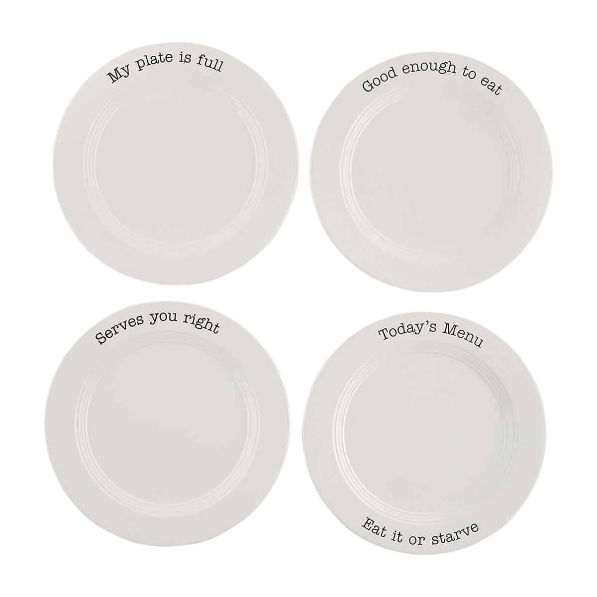 TABLE FOR 4 DINNER PLATE SET
