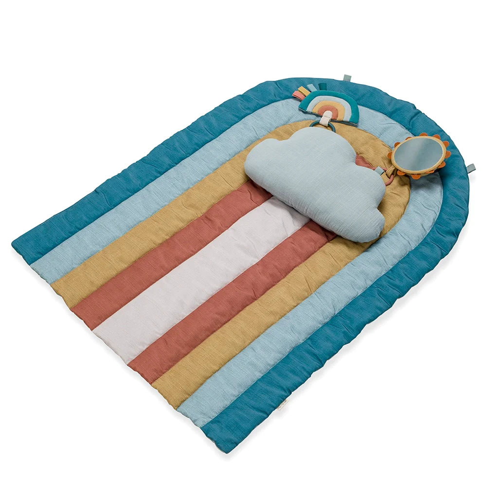 Tapis de jeu personnalisé - Tummy Time Rainbow