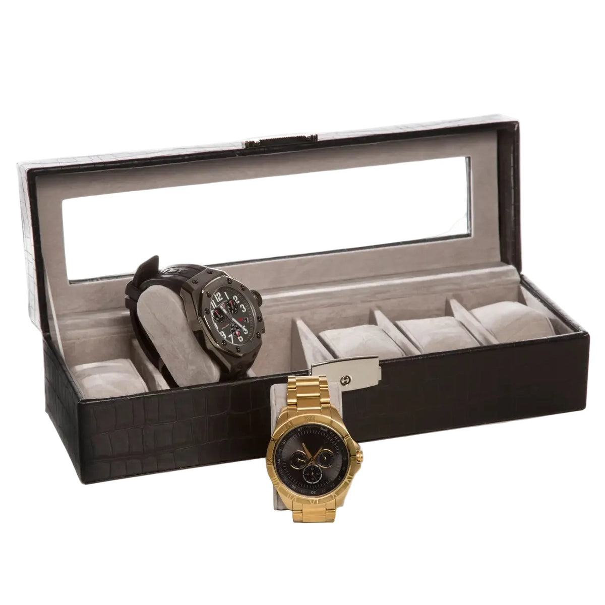 Coffret Watch It personnalisé - Croco noir