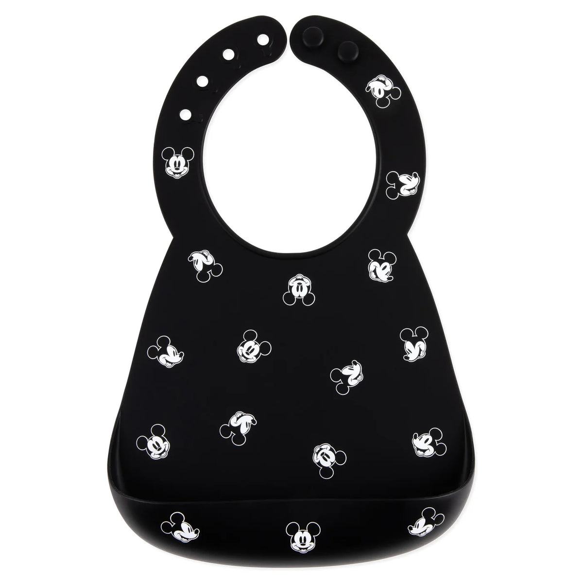 Bavoirs en silicone - Visages de Mickey Mouse N+B