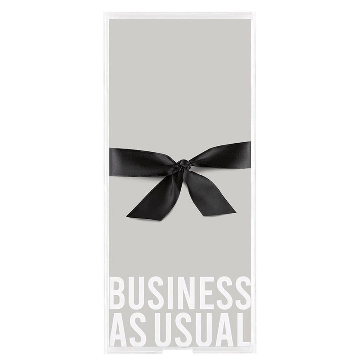 Plateau long en acrylique - Bloc-notes - Business as Usual