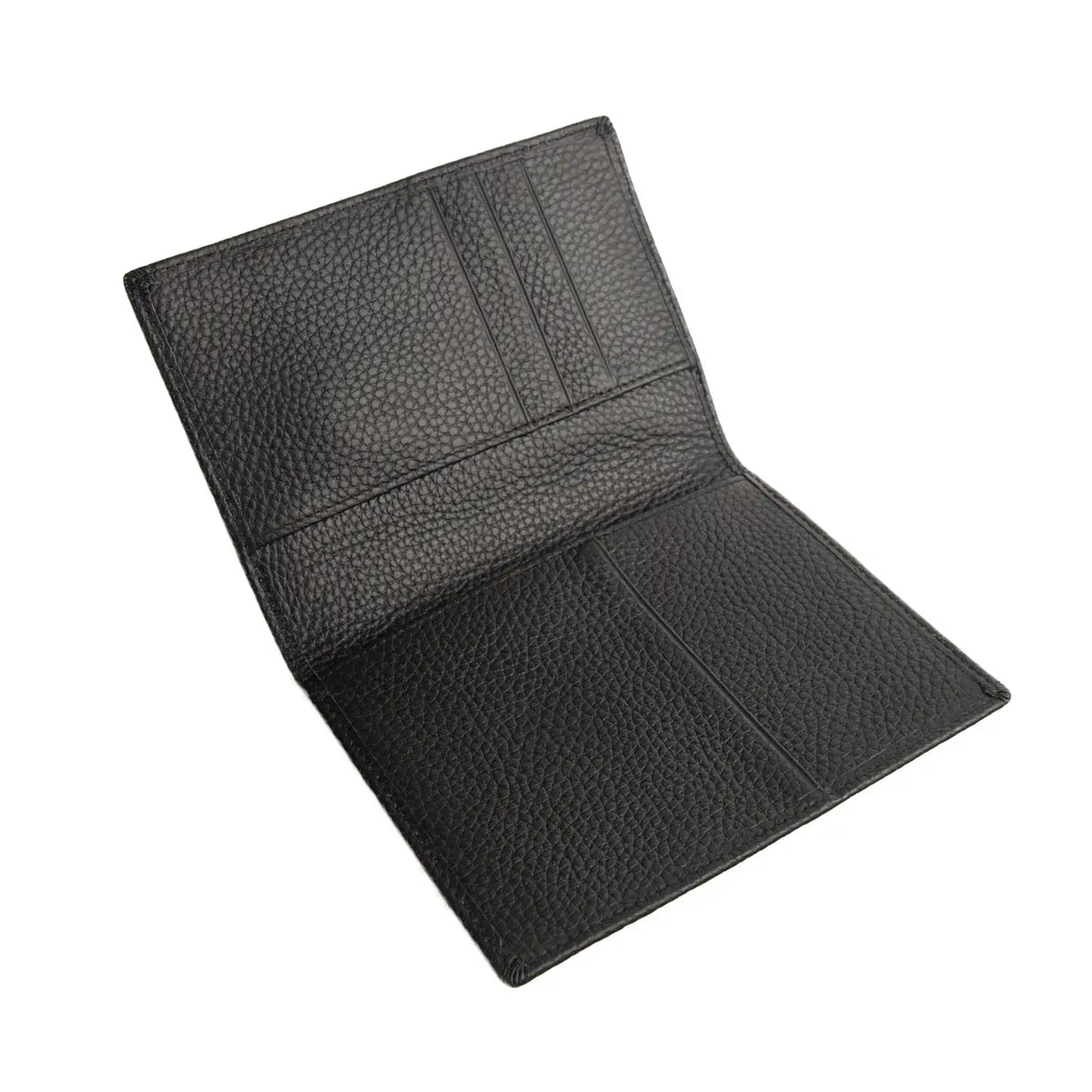 Genuine Leather Passport Holder - Black