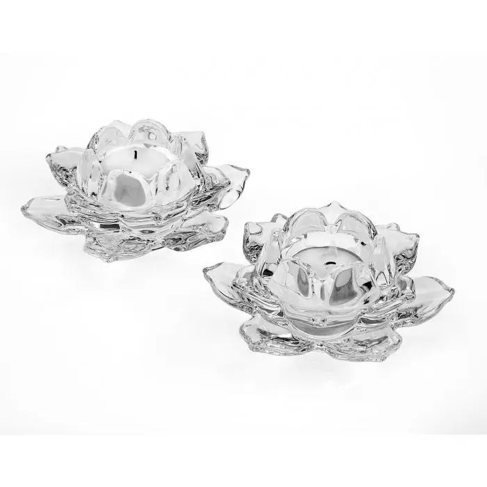 Bougeoir Votif en Cristal - Lot de 2 