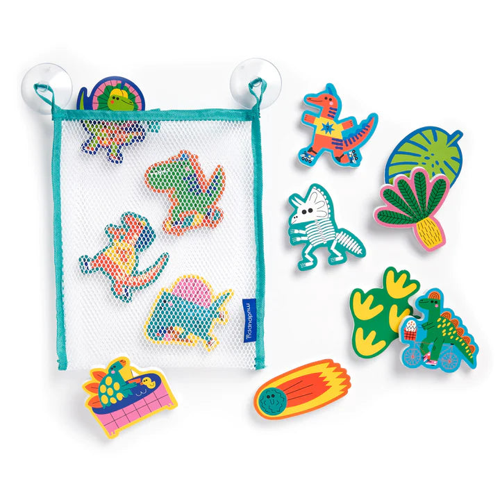 Formes de bain - Dinos en mousse autocollante Rub-a-Dub